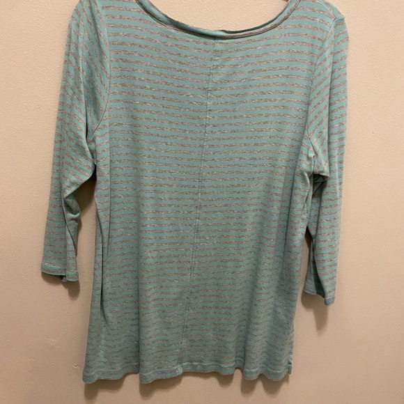 Sejour ladies long sleeve size 1X aqua and gray. In excellent shape - Picture 10 of 10